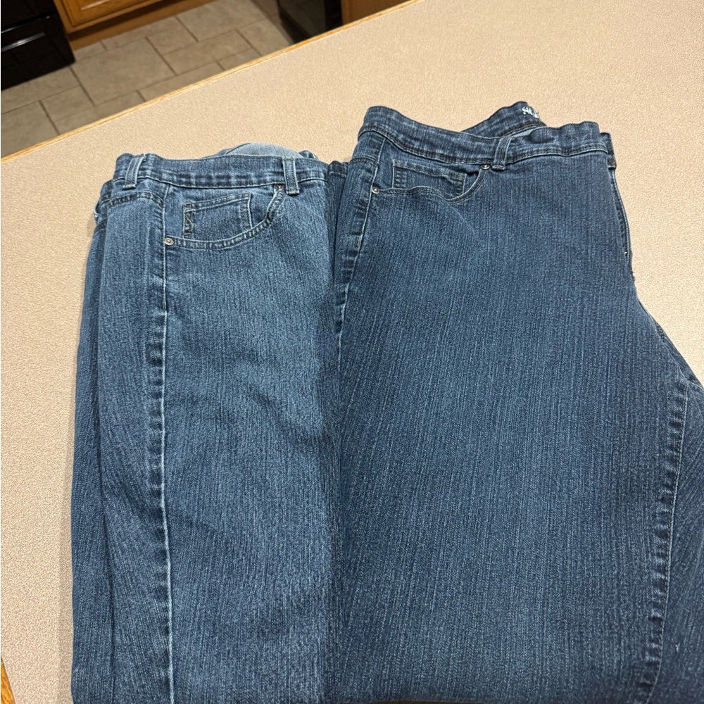 Style & Co. Dark Blue Relaxed Jeans - Picture 2 of 6